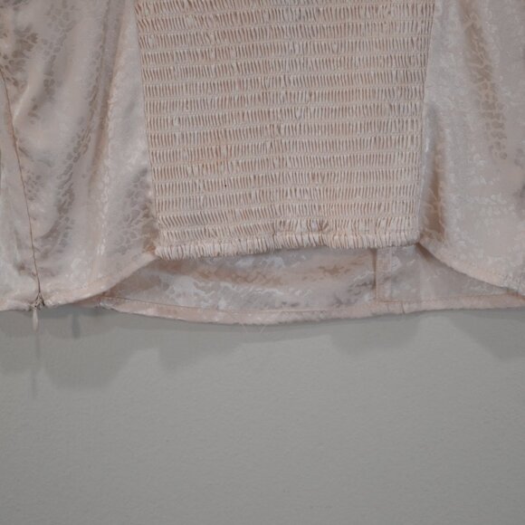 Forever 21 Womens L Leopard Print Spaghetti Strap Cropped Elastis Babydoll Top - Picture 5 of 9